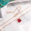 2026 Zodiac Imitation Red Agate Horse Necklace - Chic Women's Wealth-Attracting Clavicle Jewelry Gift