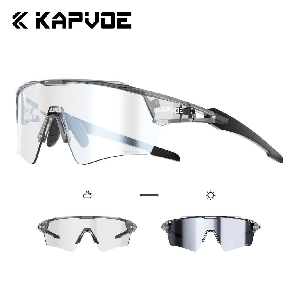 Kapvoe New Photochromic Cycling Sunglasses Men Women MTB Glasses UV400 Bicycle Eyewear Outdoor Sports Running Road Bike Goggles 4