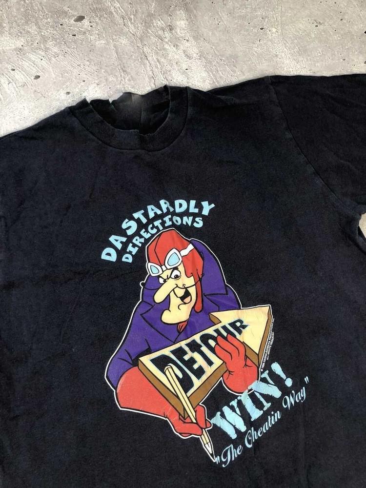 1996 Wacky Racer Dick Dastardly Unisex Cotton T-shirt Classic Size S-5XL CO537 Unisex T-Shirt XXXXL