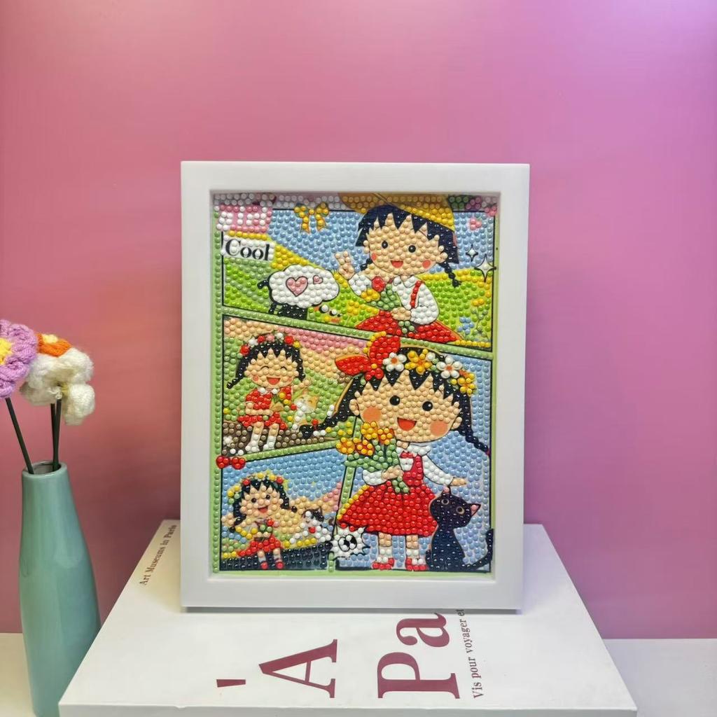 17 * 22Cm Cartoon Diamond Painting Children'S Puzzle Handmade Diy Year Of The Horse Living Room Sticker Decorative Painting