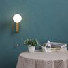 Nordic glass ball Wall Lamps Bedroom Bedside Wall Lights With On/off Switch Glass Sconces Living Room Decorative Indoor Lighting