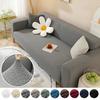 Thick Sofa Cover For Living Room Elastic Jacquard 1/2/3/4 Seater Sofa Cover Solid Color Non-slip L-shaped Corner Sofa Cover