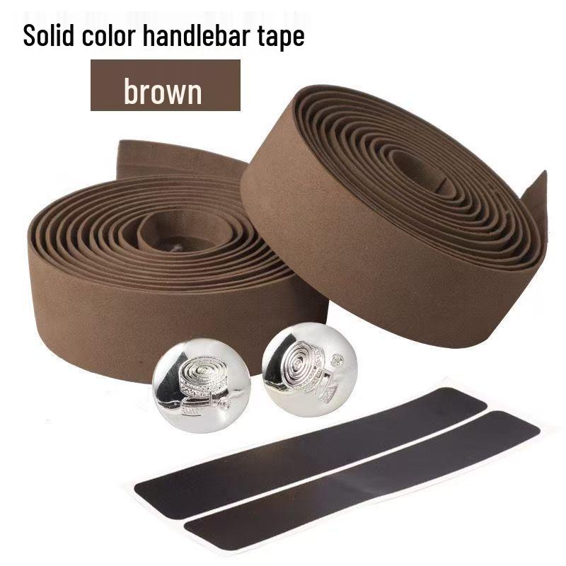 Colorful Non-slip Shock-absorbing Bicycle Handlebar Tape with Carbon Fiber Texture, Breathable Design, and Thick Padding for Road Bikes.