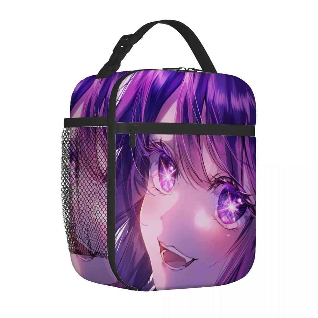 Oshi No Ko Anime-Lunchtasche, tragbar, aus dicker Aluminiumfolie isoliert, wasserdicht, ideal als Geschenk.