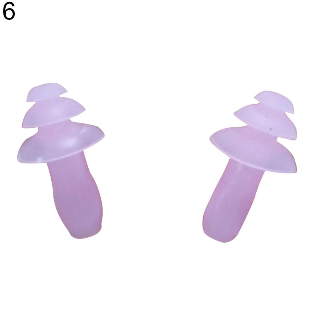 

2шт силіконові беруші проти шуму, хропіння, зручні для навчального сну рожевий