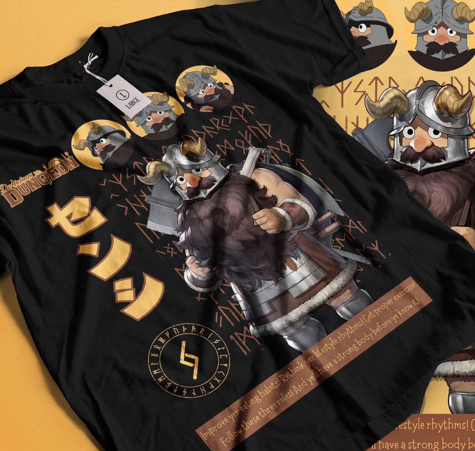 

Senshi T-Shirt Mens Womens Tees Top Senshi For Food Delicious In The Dungeon GifT Shirt Mens Womens Tees Top All Size 415 4XL