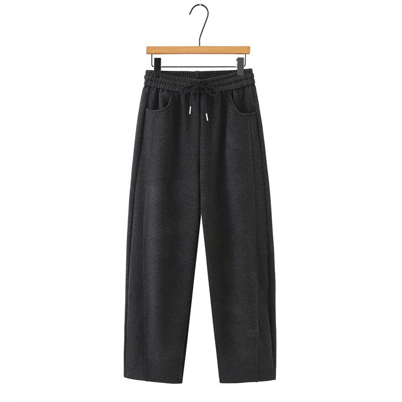 Plus Size Women's High Waist Slimming Casual Pants - Spring 2026 Curved Straight Leg
