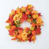 Autumn Maple Leaf Door Wreath Rustic Style Artificial Wreath Fall Wreath  Farmhouse Decor