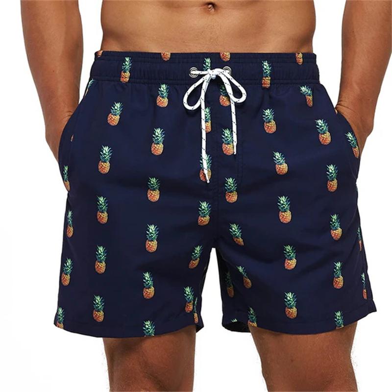 Coconut Tree Pattern Beach Short For Men's Fashion Sports Swimming Shorts Quick Drying Summer Designer Clothes