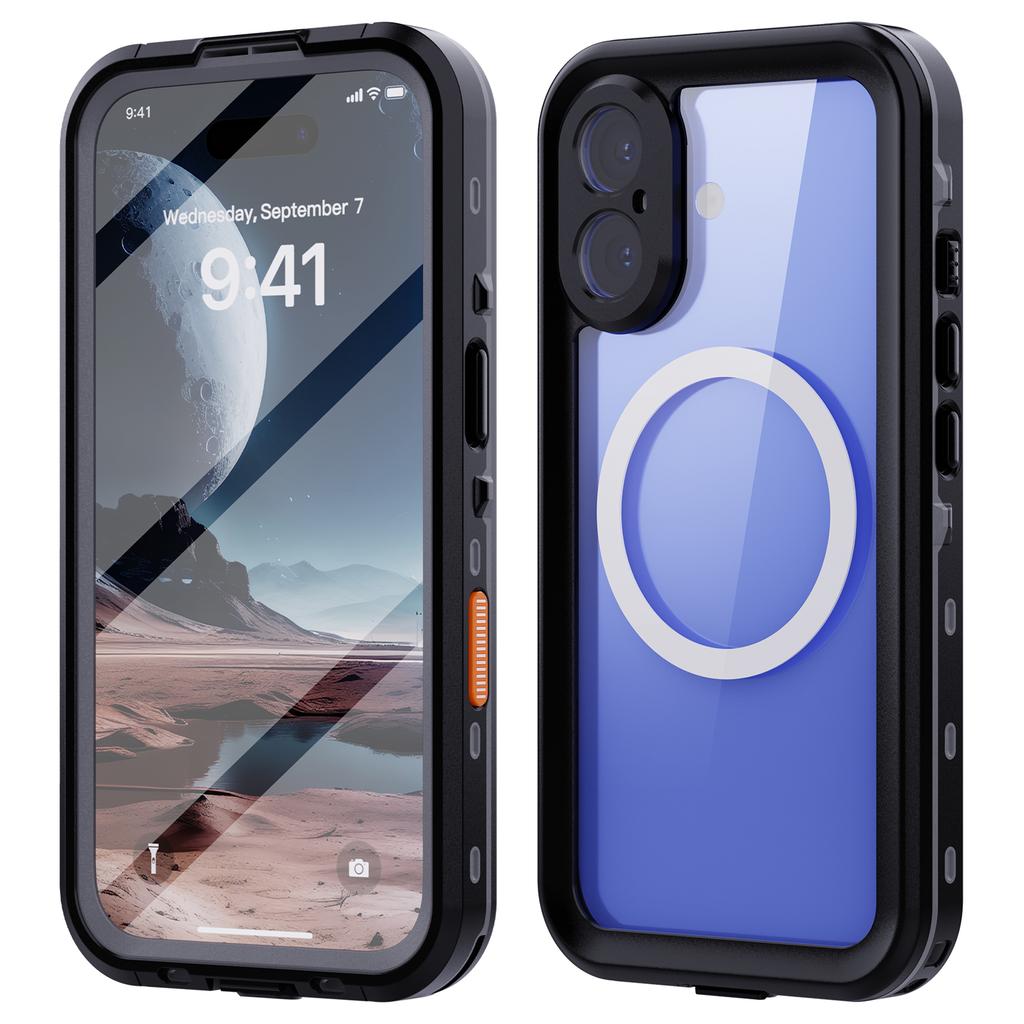 REDPEPPER Dot+ Series For iPhone 16 Phone Case Compatible with MagSafe IP68 Waterproof Clear Phone Cover