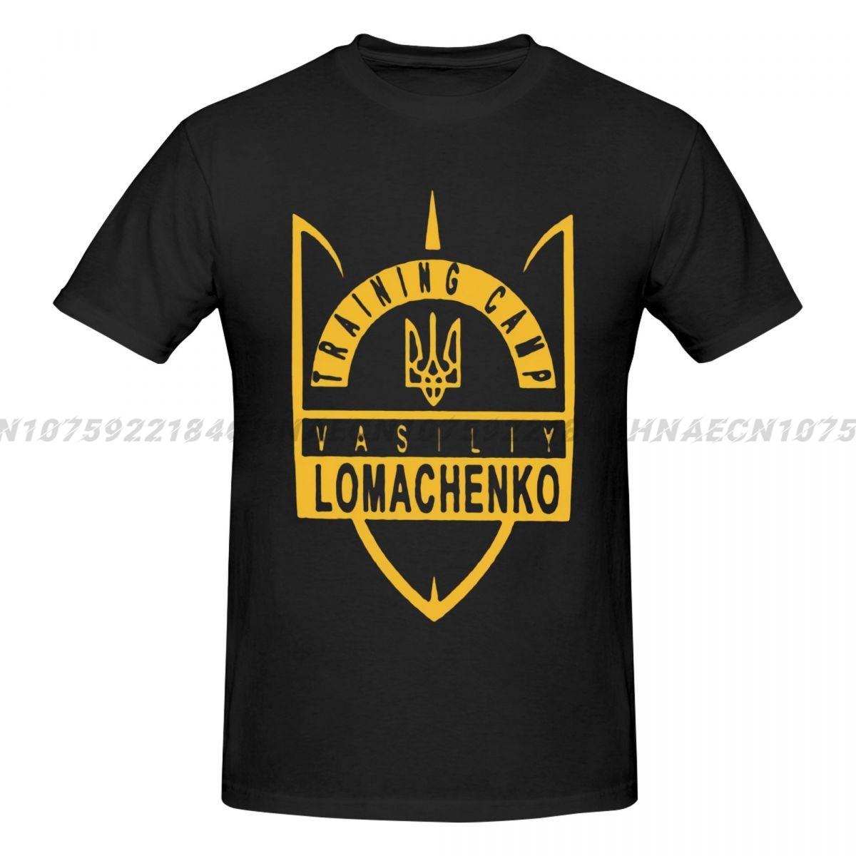 

New Vasyl Lomachenko Ukranian Boxing Championship Training Side Streetwear Shirt Man short sleeve T-shirt Male tshirts XXXXXL темно-синього кольору