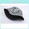 Fisherman Hat Women Zebra Print Sun Protection Summer Bucket Hat For Face Shade