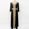 Middle Eastern Muslim Women's Embroidered Robe Loose Casual Long Ethnic Style Dress