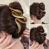 Grampo de cabelo em formato de cobra, texturas foscas, grande, forte aderência, cabeça traseira, garra de cabelo, chuveiro de tubarão, ferramenta de estilo de cabelo