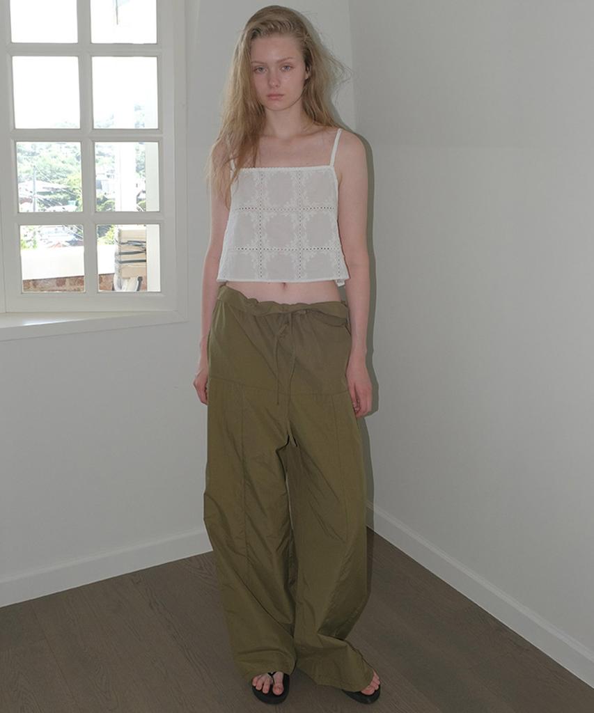 TARVERT Nova Foldover Nylon Pants - Khaki