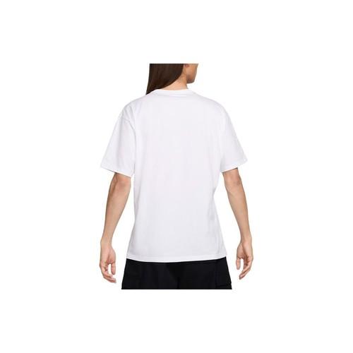 Nike Men's Solid Color Loose-Fit White T-Shirt