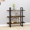 VidaXL Bookcase Brown Oak 100x30x105 Cm Engineered Wood 821323
