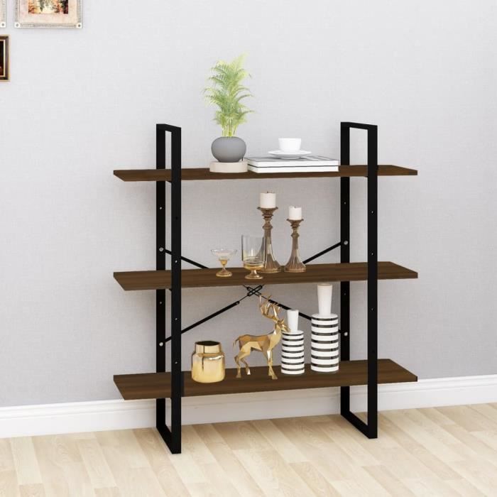 VidaXL Bibliothèque Chêne marron 100x30x105 cm Bois d'ingénierie 821323