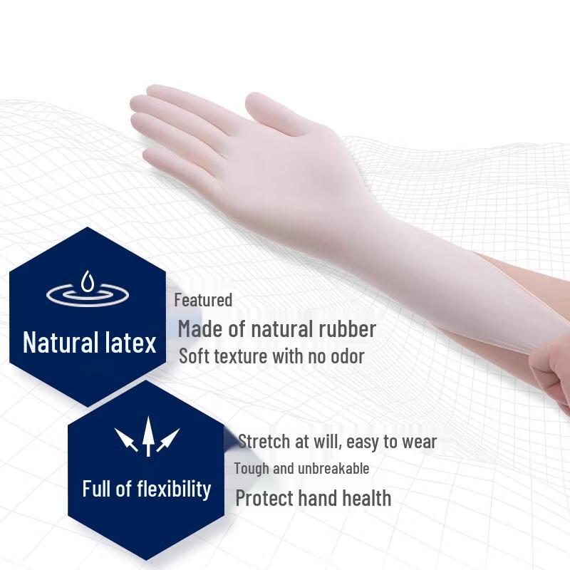 Jiyoushi Disposable Thickened Latex Nitrile Gloves