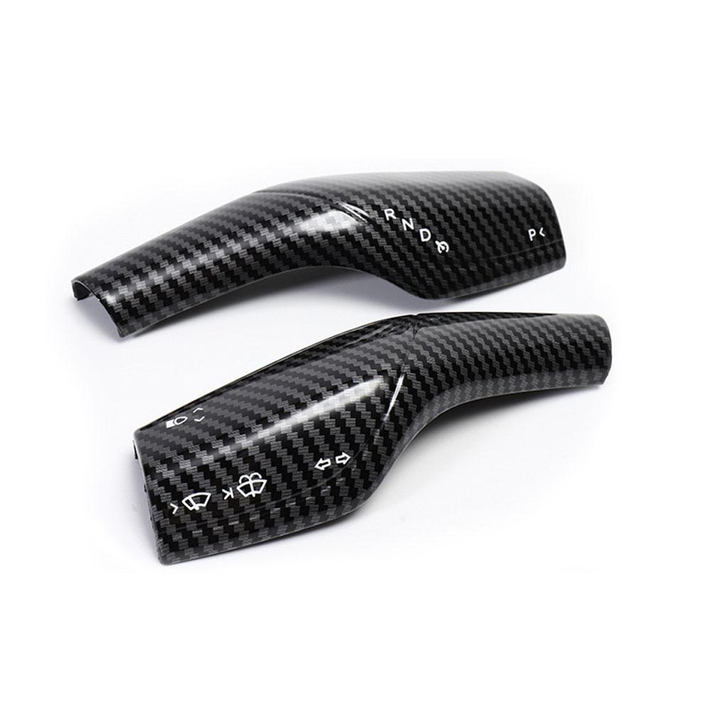 For Tesla Model Y 2025 2025 Full Package Trim Cover Of Carbon Fiber Matte Finish On Wiper Lever For Tesla Car Accessorie