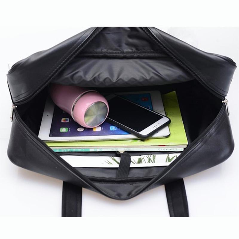 Student JK Handbag Waterproof PU Leather Single Shoulder Uniform Bag for Men And Women Official Document Commuter Bag