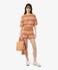 LACOSTE Women'S Summer Striped Short Sleeve Sweater Af9859-56G 4Im