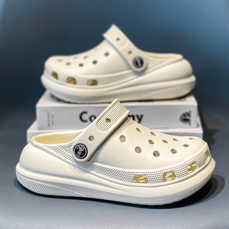 Kids' Summer Clog Sandals: Boys' & Girls' Non-slip, Thick-soled, Closed-toe Beach Slippers for Outdoor Play