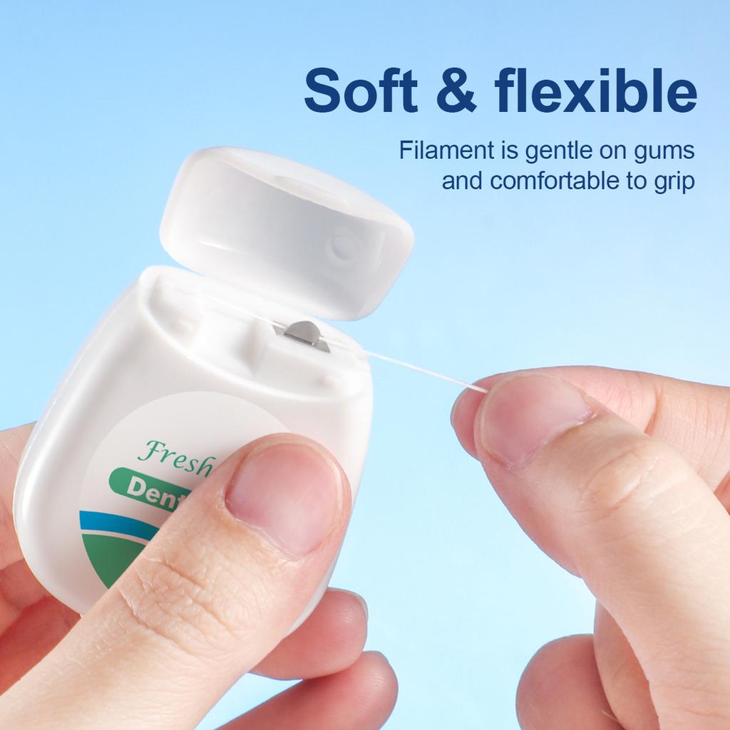12 pieces, 6 pieces, 3 pieces - Mint dental floss roll -50 meters 1 piece - Suitable for personal interdental cleaning tool
