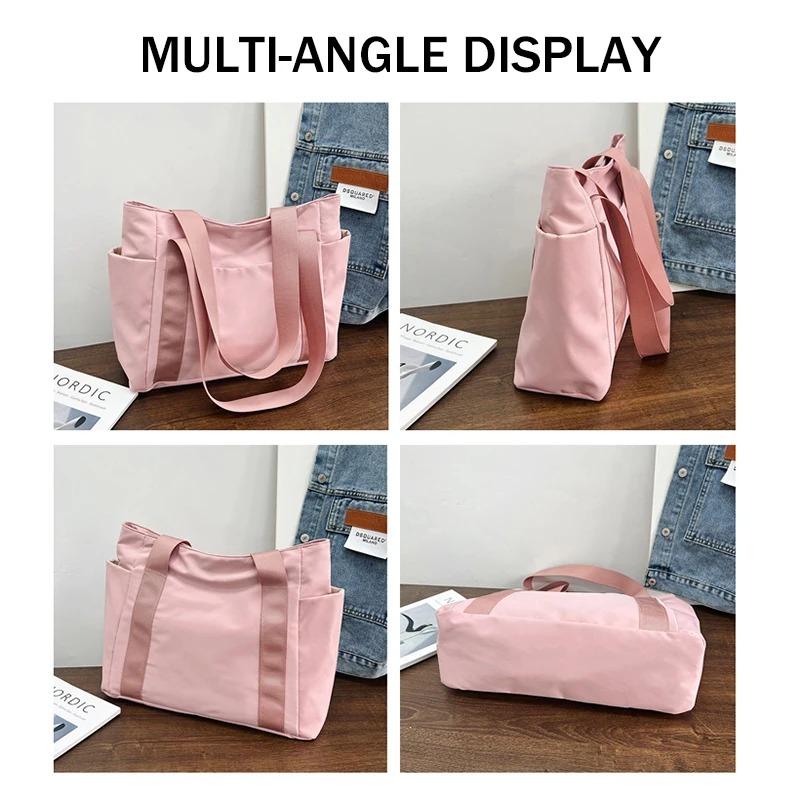 Women's Casual Tote Bag, Zipper Closure, Multiple Pockets, Daily Commuting Bag, Women's Shoulder Bag, Travel Handbag
