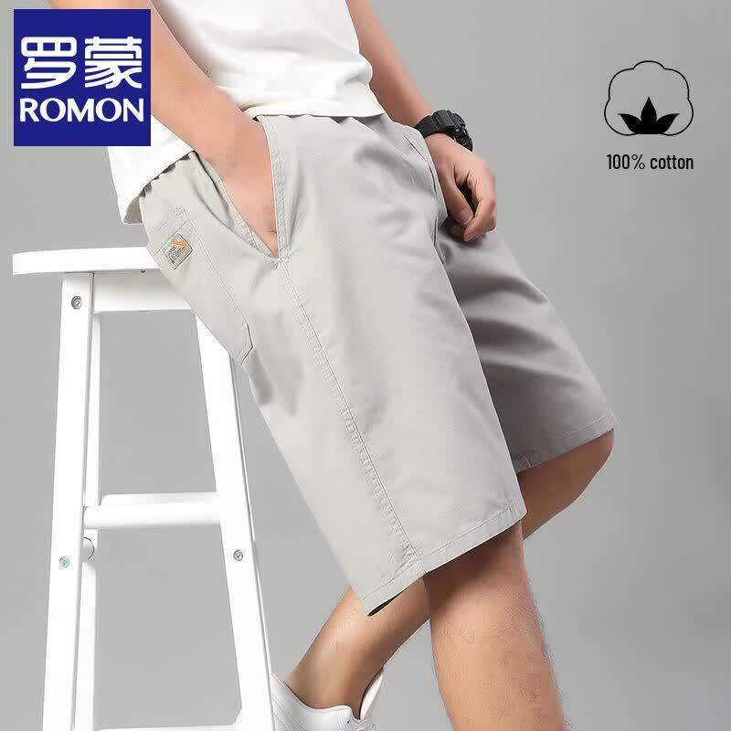 

Romons Men s Pure Cotton Casual Shorts 3XL