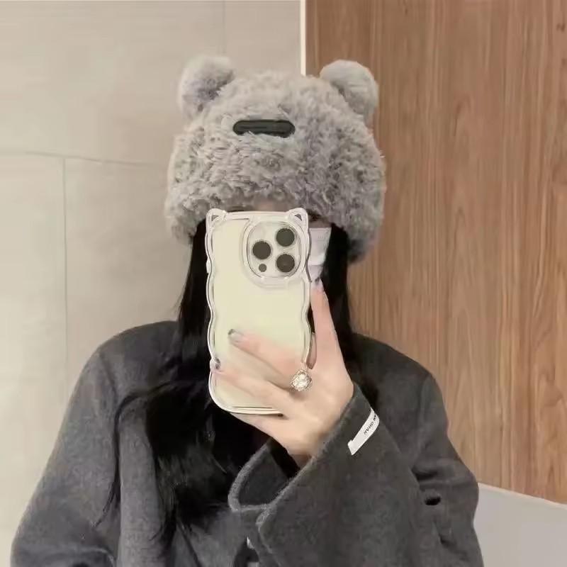 

Letter Bear Ears KnittedCute Woolen Hat Beanie Hat Cat Ears Beanie All-match Lovely Cap Winter/Autumn Cute Popular Hat