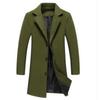 Herbst und Winter Herren Wollmantel Herrenbekleidung Koreanische Version Slim Fit Mittellanger und langer Trenchcoat Herren Wollmantel