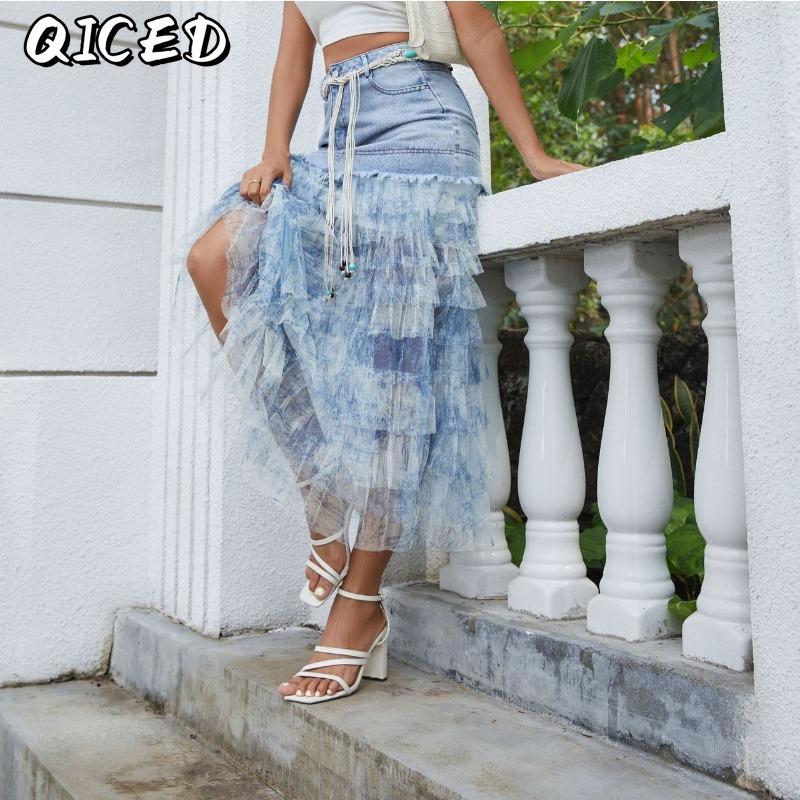 QICED Women's Fashion Casual Solid Color Print Pants & Capris