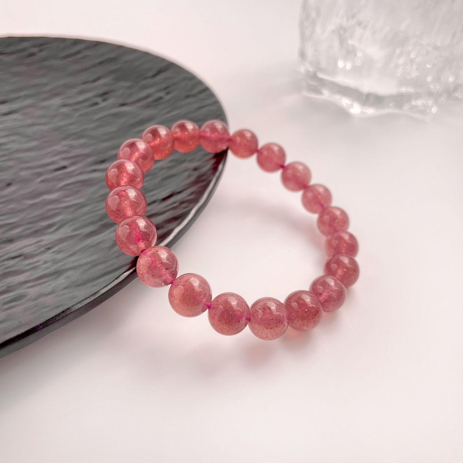 

Jingxi Crystal 7A Grade Pigeon Blood Red & Starlight Cherry Red Strawberry Bracelet Collection 7mm