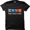 Elements of Humor Sarcasm Funny Period Table Printed T-shirt T-shirt 9107