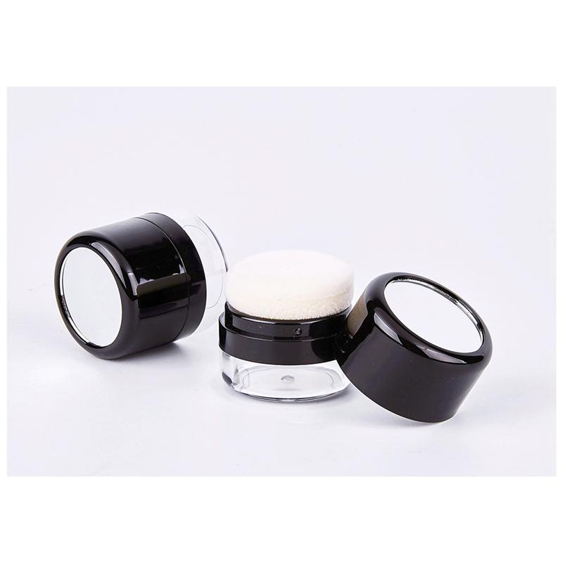 B98A-Empty Loose Powder Box, Makeup Powder Box, Portable Mirror Loose Powder Box, Mirror Travel DIY Makeup Foundation