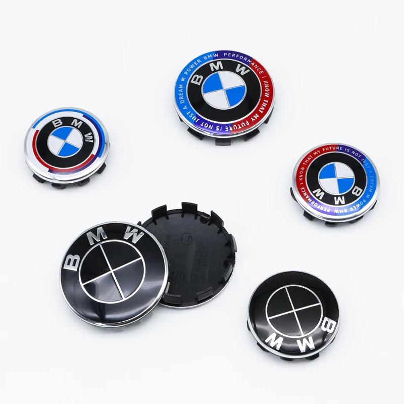 For BMW M 4Pcs 56MM 68MM Car Wheel Center Cap Hub Covers For BMW M Logo E84 E83 X1 X2 X3 F48 G01 X4 X5 X6 Badge Auto Tuning Accessories