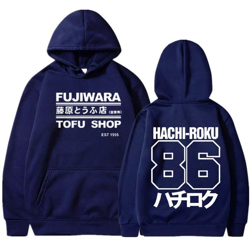 Initial D Manga Hachiroku Shift Drift Hoodie Men Long Sleeve Sweatshirts Women Harajuku Streetwear Pullovers Sudaderas