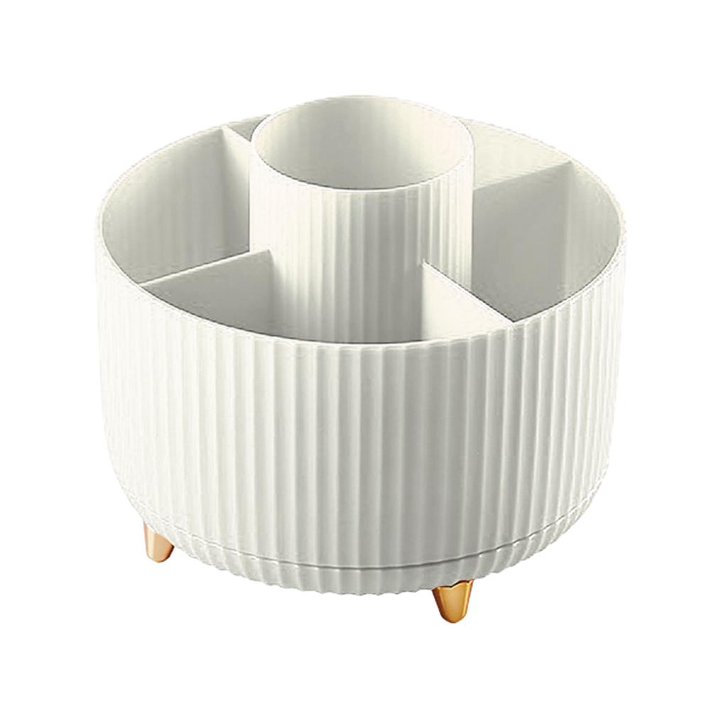 

Вращающийся на 360° ящик для хранения кистей для макияжа, многофункциональный 6 отделений, контейнер для помады для макияжа, домашний комод для спальни United States