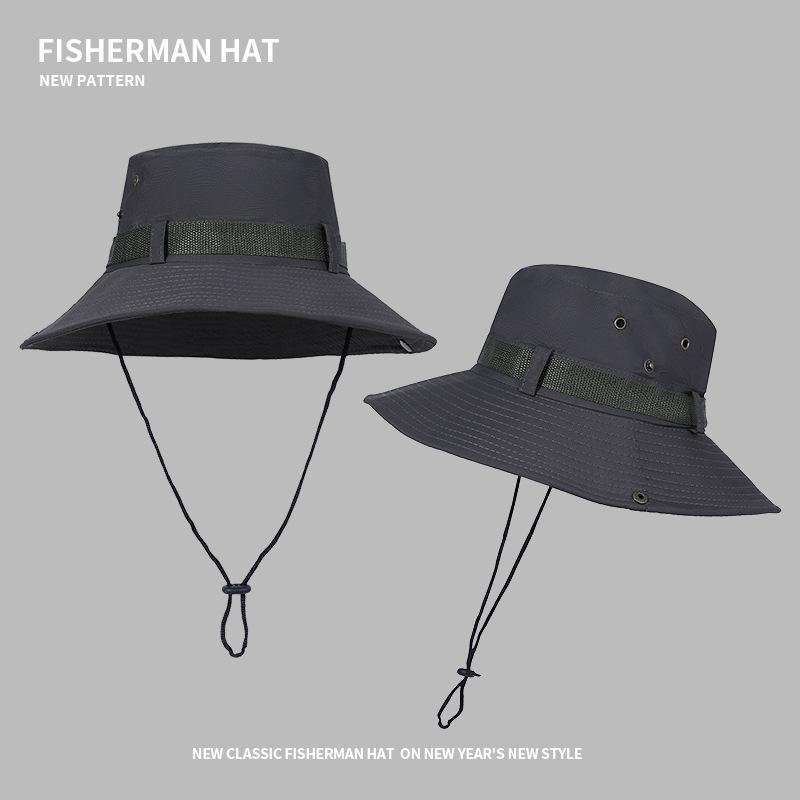 

Outdoor bucket hat men and women summer breathable anti-ultraviolet sun hat mountaineering fishing fishing sun hat One Size