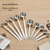 304 Stainless Steel Thickened Measuring Spoons Set with Long Handles, 50ml Cup, 40ml Spoon, for Baking and Seasoning.