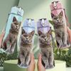 1PC Grey Domestic Cat 750ml Color Plastic Sports Water Bottle Leakproof Flip Straw Lid Suitable for Sports Office Home Use