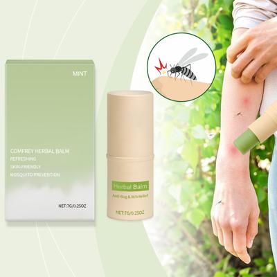 Comfrey Herbal Balm,Avoid Mosquito Ointment, Anti-Itch Ointment,Unique Herbal Perfume,effectively Relieves Redness,7g