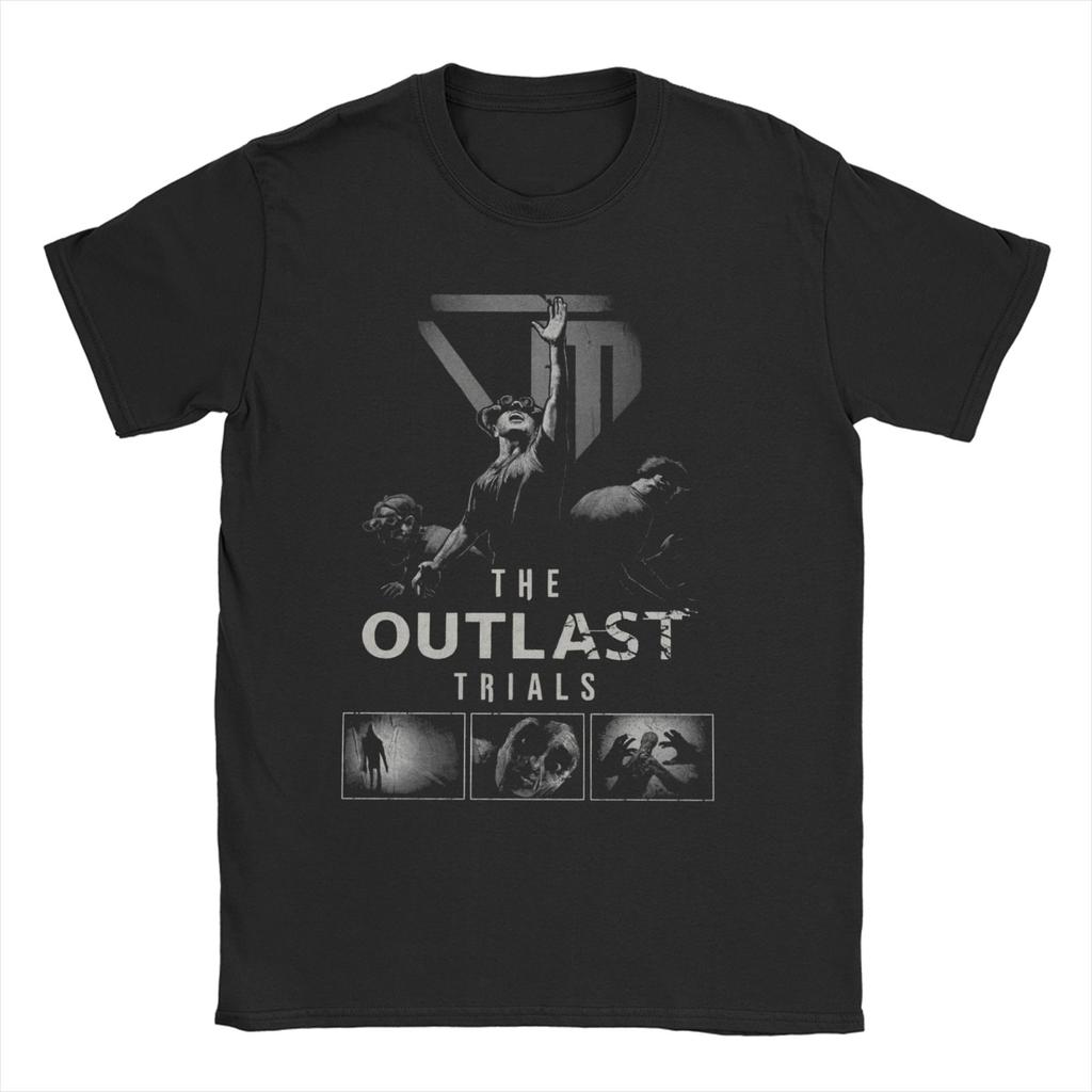 THE OUTLAST TRIALS Logo TShirts for Unisex WOMEN Fun 100 Cotton Tees O Neck Short Sleeve T Shirt Original Tops