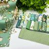 40 Piezas Sarga Estampada Scrapbook Arteanía Tela Labores de Aguja Algodón Hecho a Mano DIY Telas Costura Textil Patchwork Tela Verde