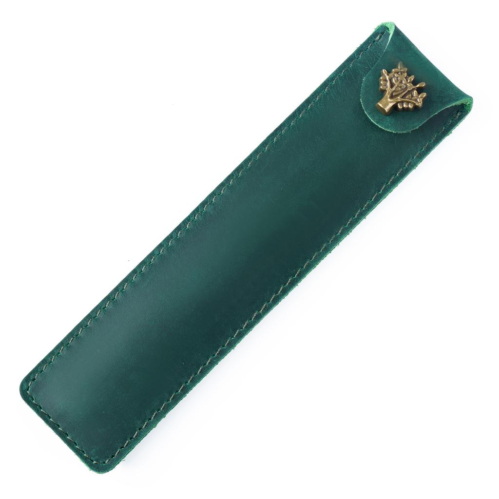 2026 Cowhide Pencil Case Creative Personality Retro Crazy Horse Leather Pen Cover Gift Pen Leather Cover