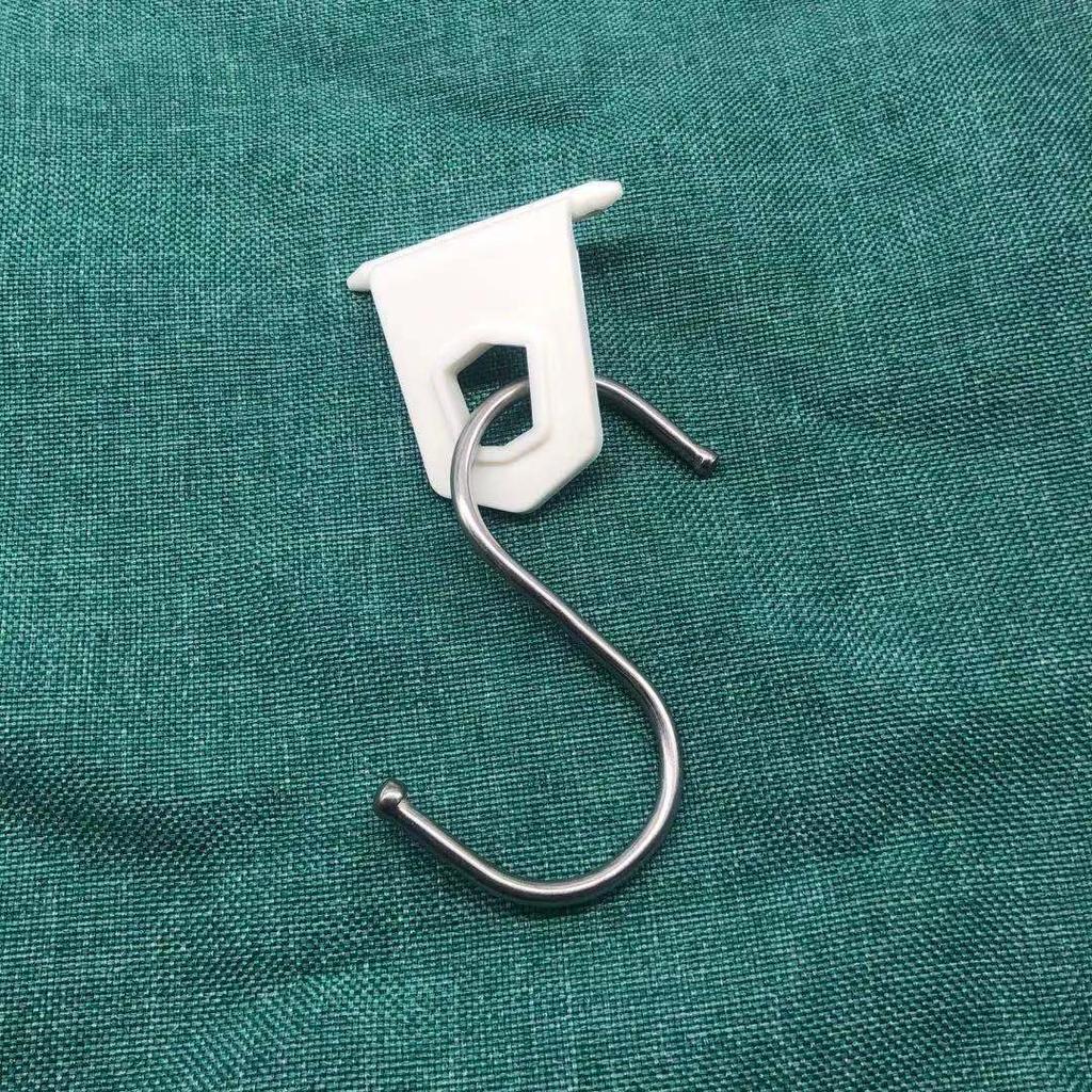 ABS Outdoor Camping Tent Awning Hooks Clip Ring Clothes Racks Hanger for RV Camper Caravan Party Light Holder White/black