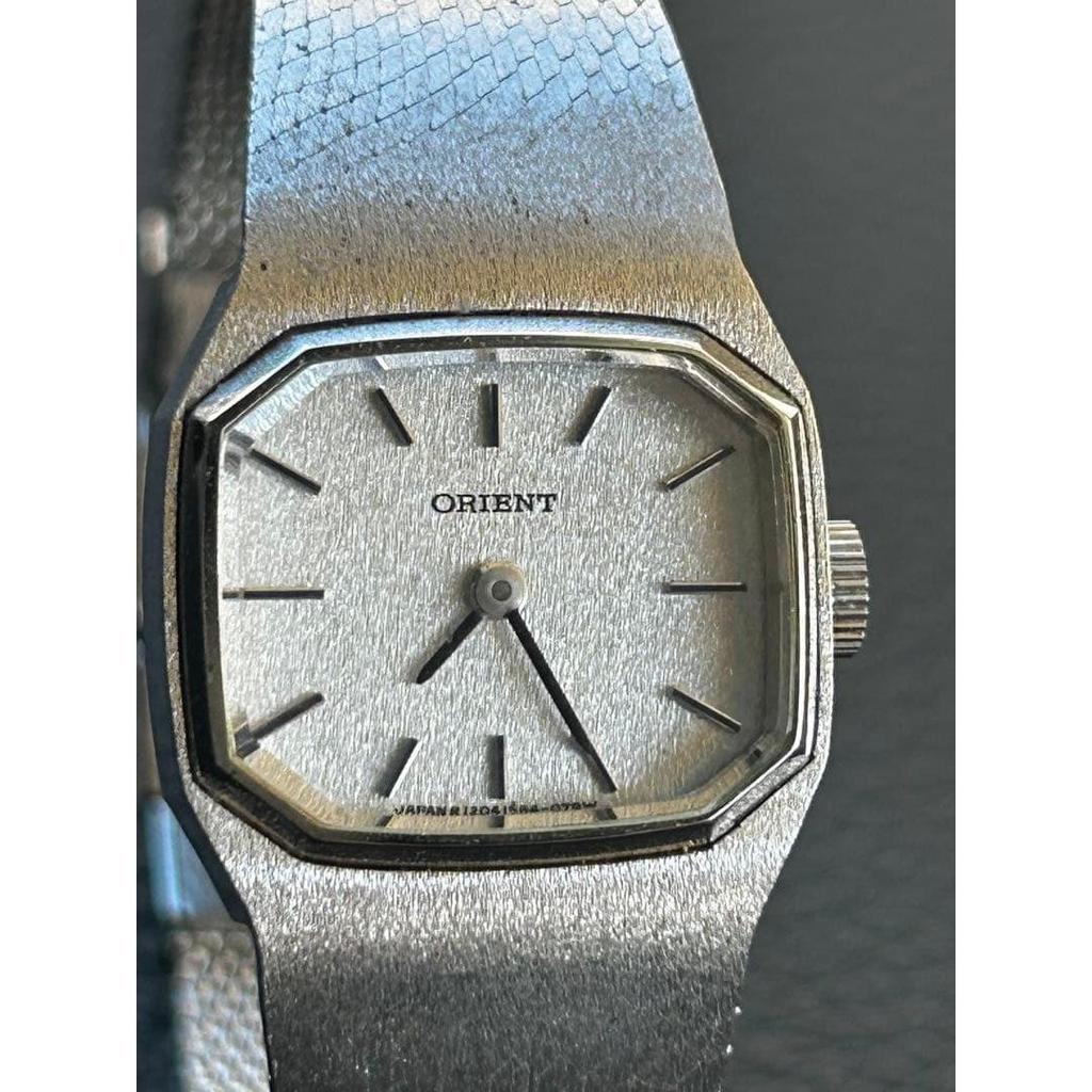 Used ORIENT Women's MecHannical Hand-winding Watch, Silver Color, Working Condition