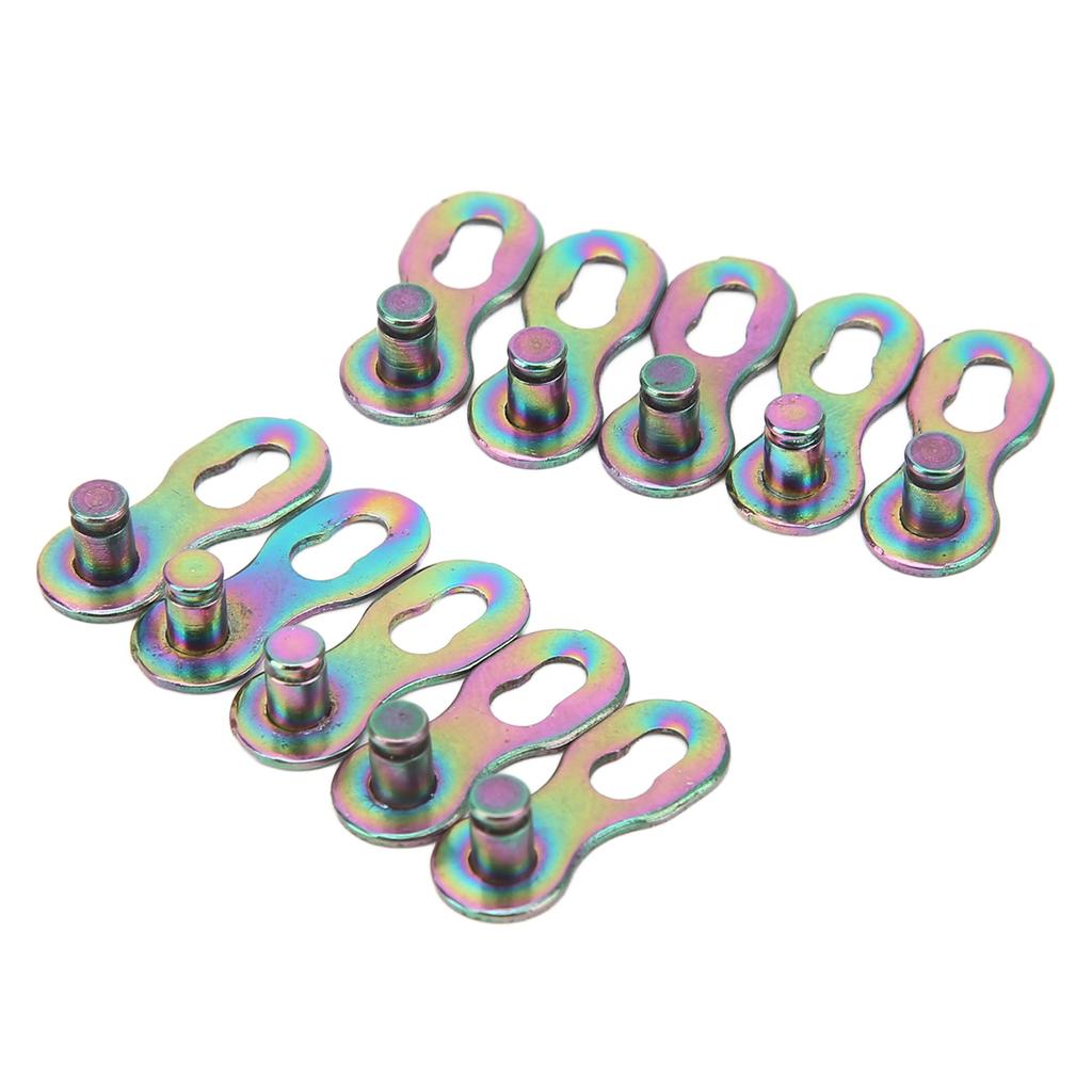 10 Pairs Bike Missing Link Speed Chain Link Road Bike Chain Link Connectors with 9 Speed Colored