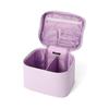 Francfranc Wave Shape Vanity Pouch, Large, Light Purple, Makeup Pouch, Accessory Organizer